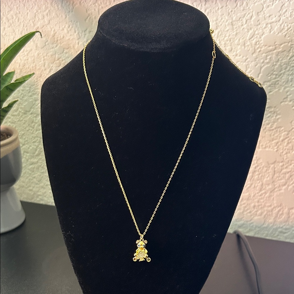 Kate Spade Gold Bear Pendant Necklace